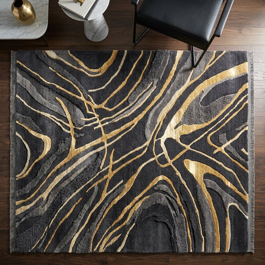 Golden Aurora Rug